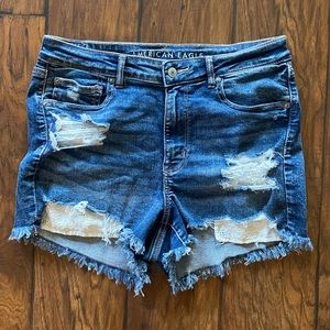 AE Next Level High v-rise denim short short